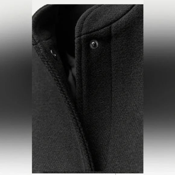 ZARA TEXTURED BOMBER JACKET - Picture 3 of 4